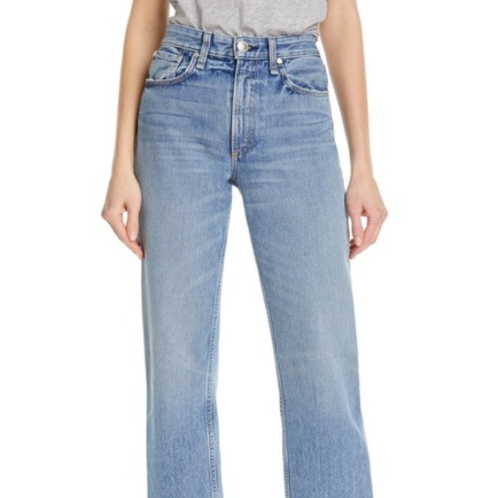 NEW Rag & Bone Ruth Super High Waist Strai…